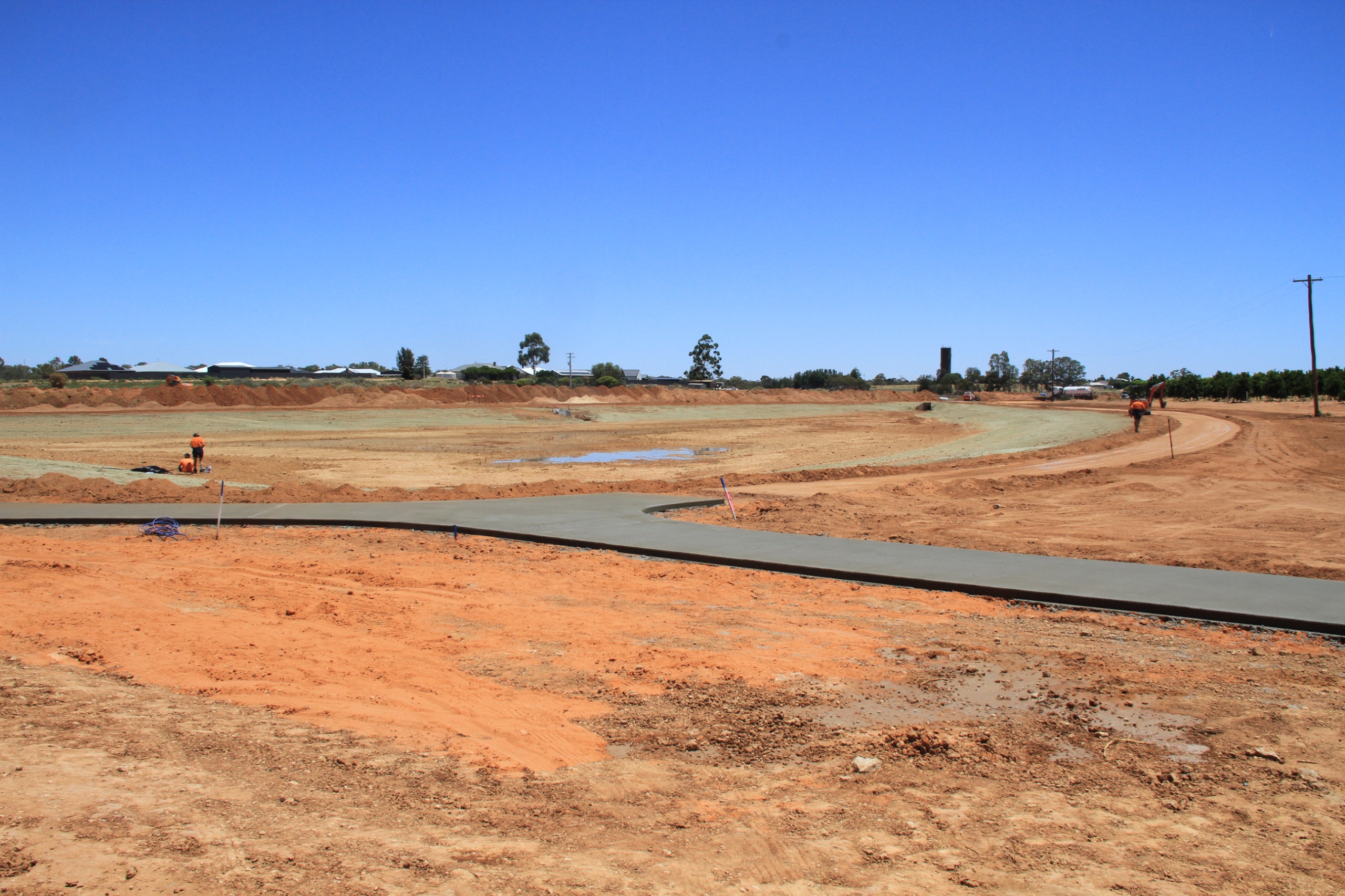 Open Space project construction Dawn Ave 